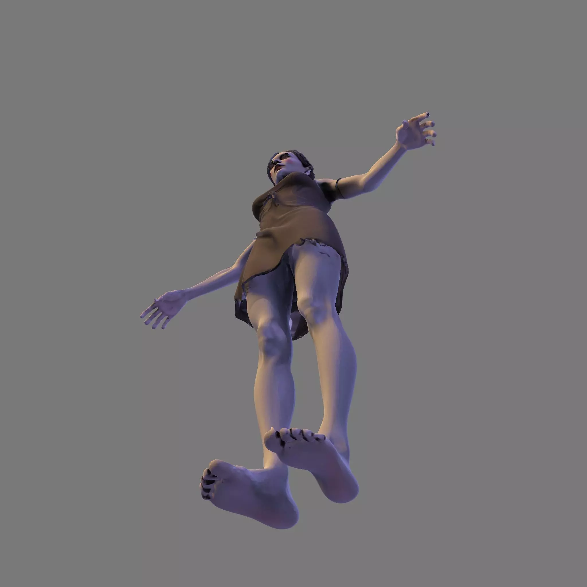 Wraith Bride Undead Female Character for Halloween 3D Print 3D print model_11