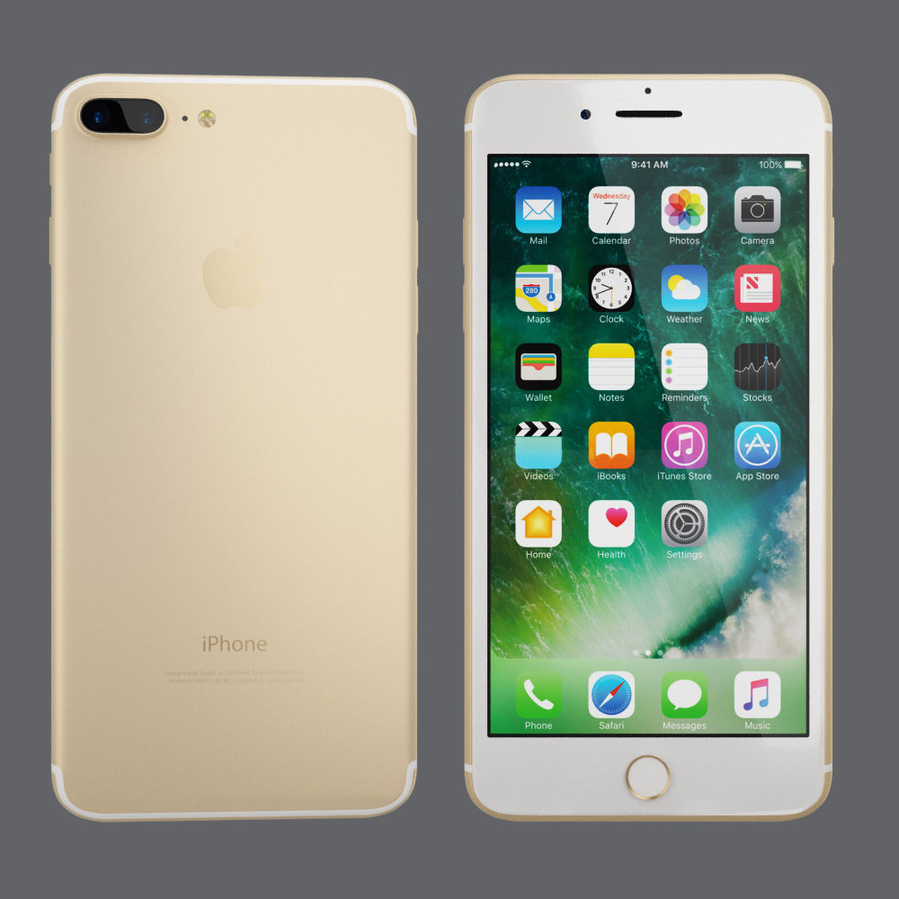 IPhone 7 Plus collection 3D model_4