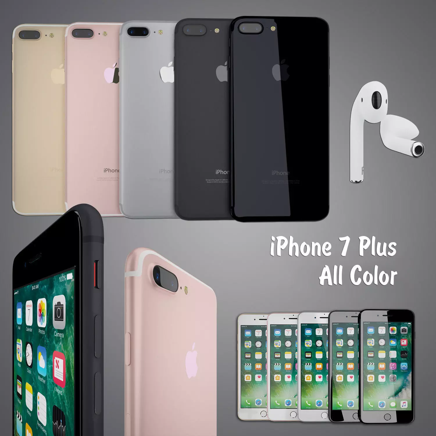 IPhone 7 Plus collection 3D model_0