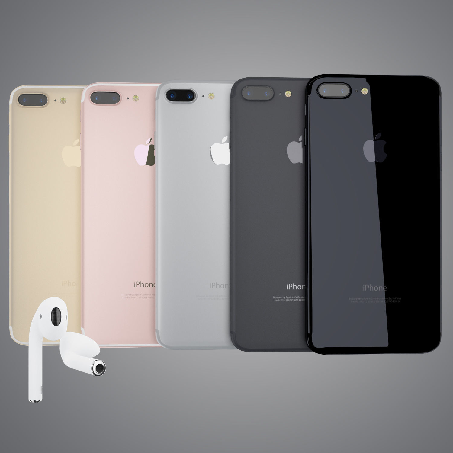 IPhone 7 Plus collection 3D model_1