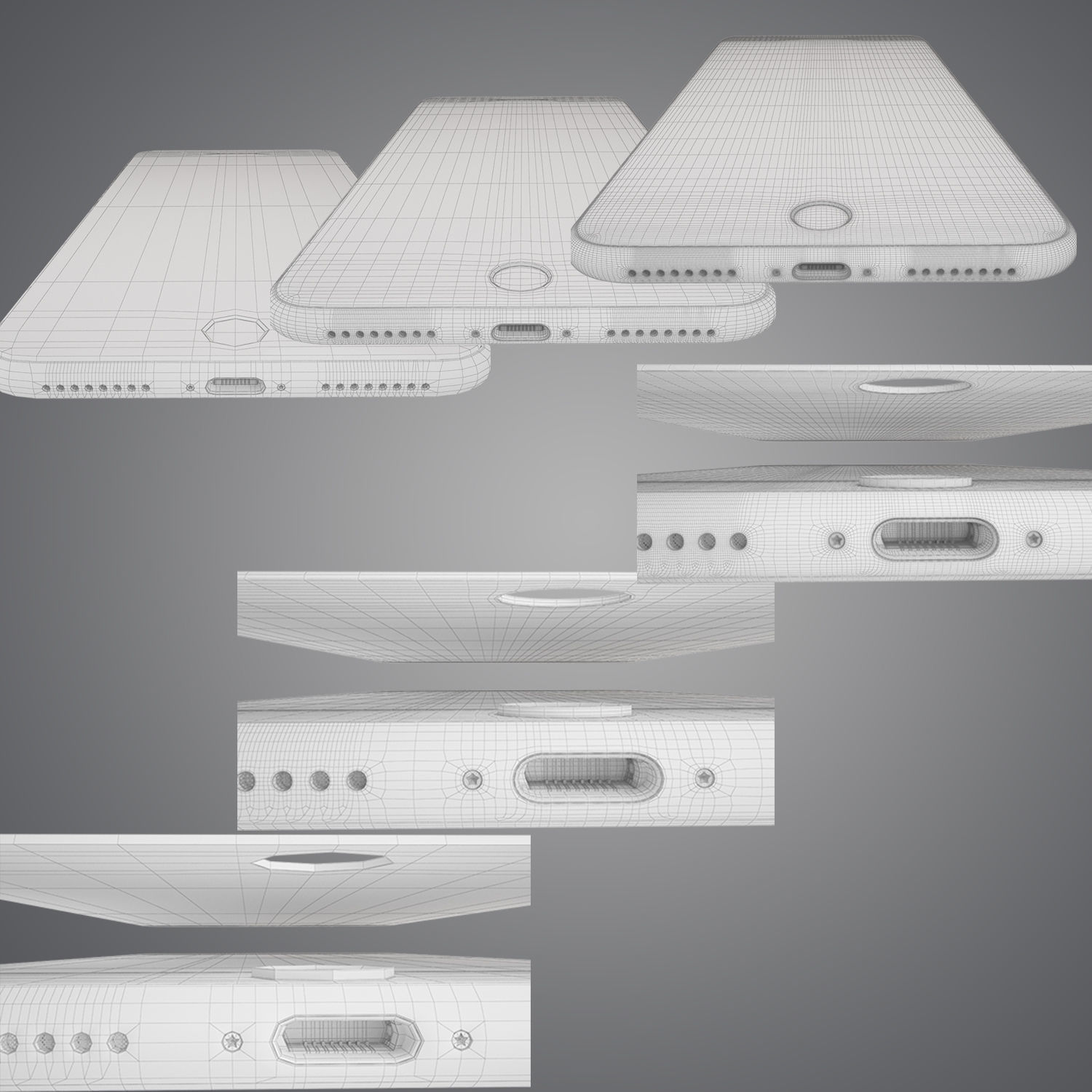 IPhone 7 Plus collection 3D model_30