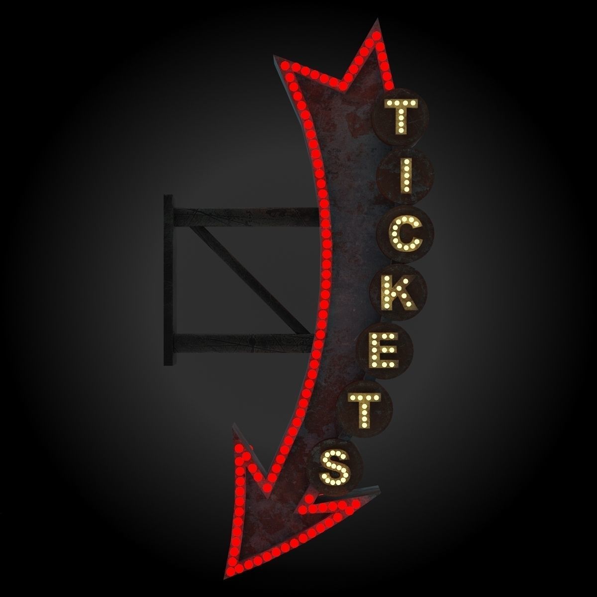 Vintage Sign 3D model_13