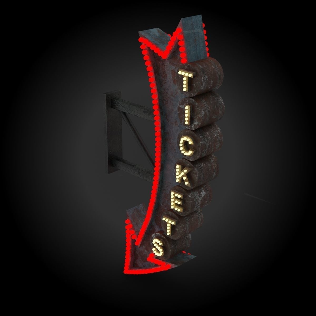 Vintage Sign 3D model_16