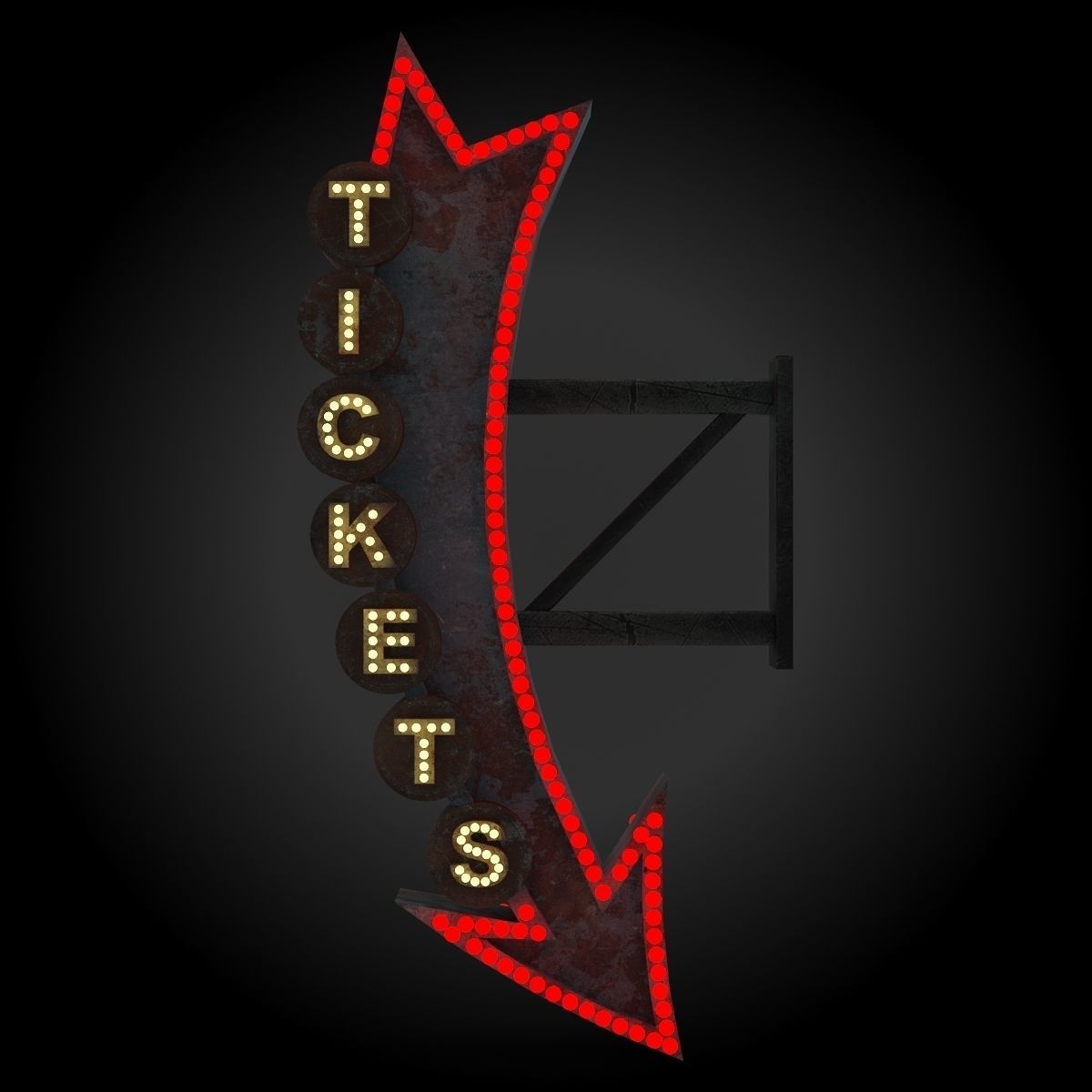 Vintage Sign 3D model_17