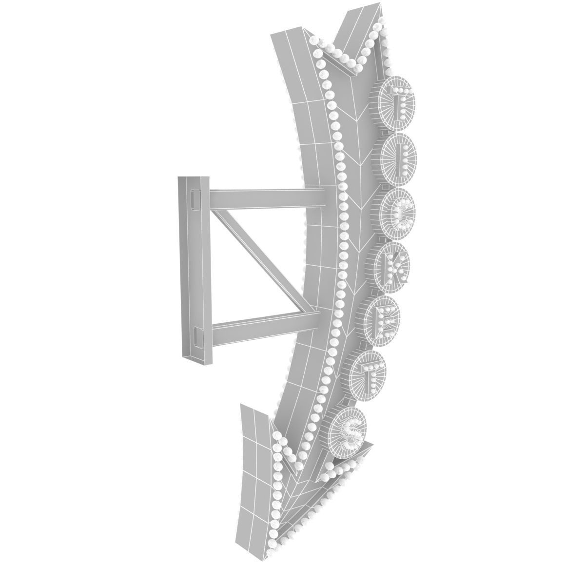 Vintage Sign 3D model_12