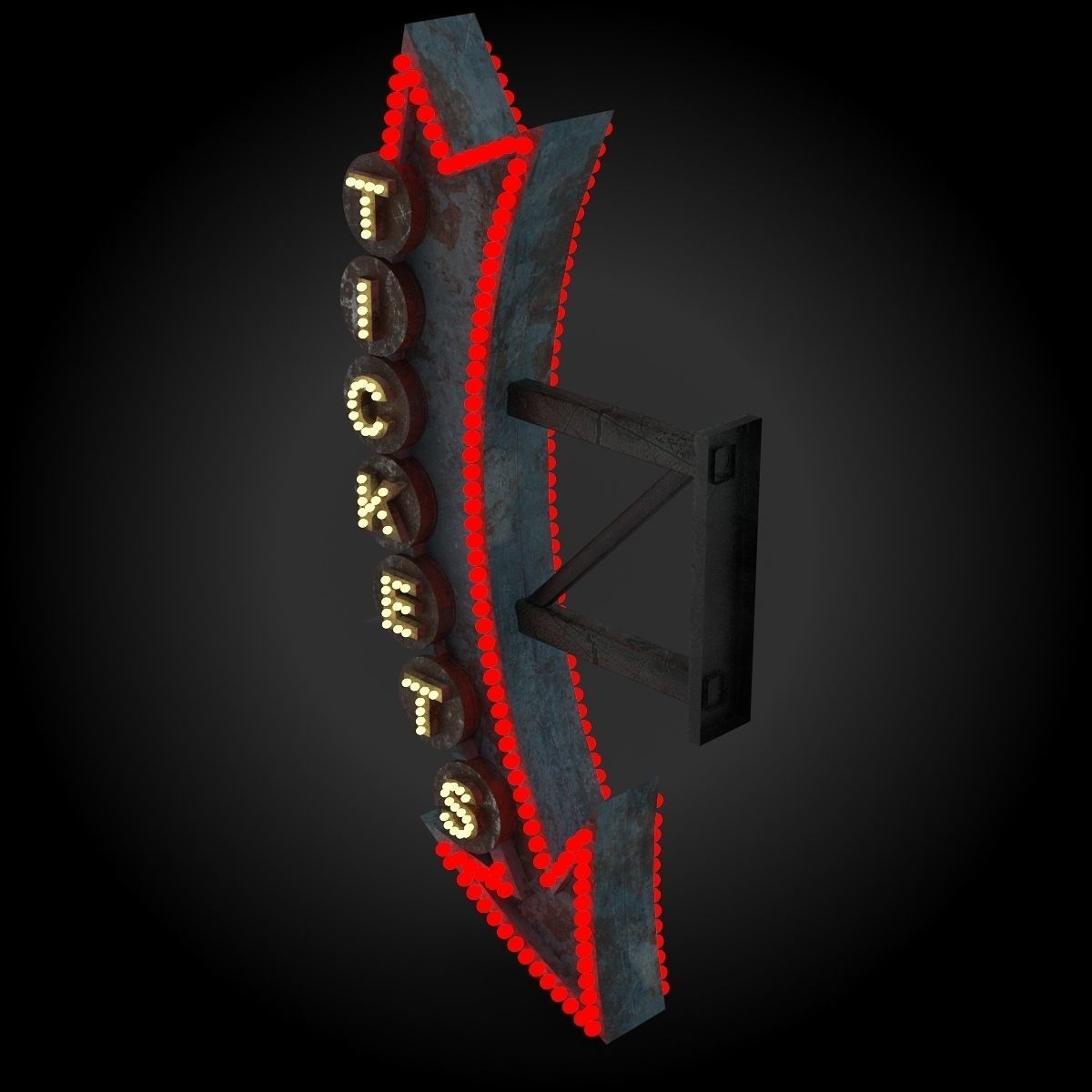 Vintage Sign 3D model_14