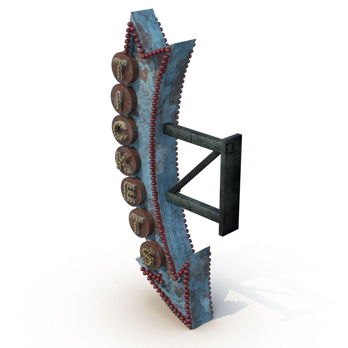 Vintage Sign 3D model_1