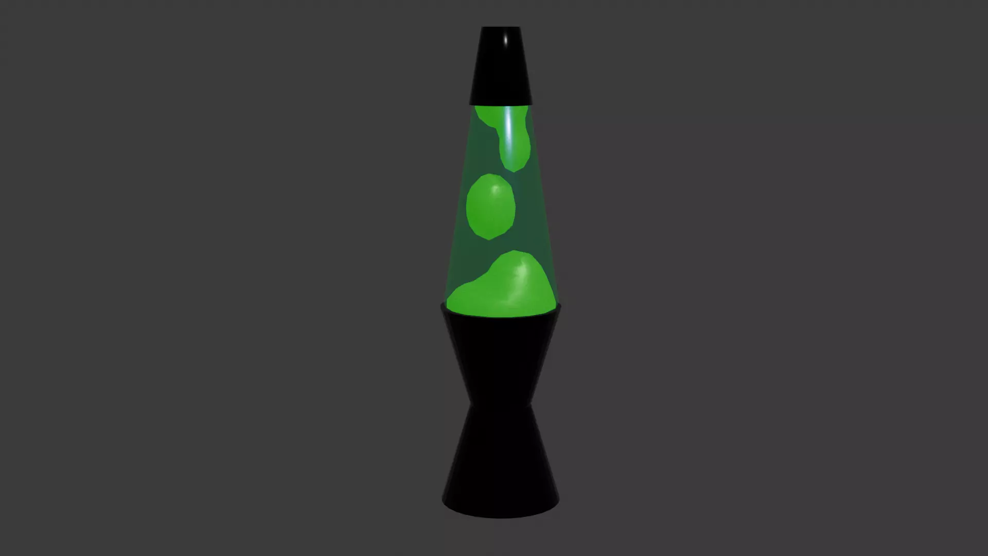 Green Lava Lamp Low-poly 3D model_2