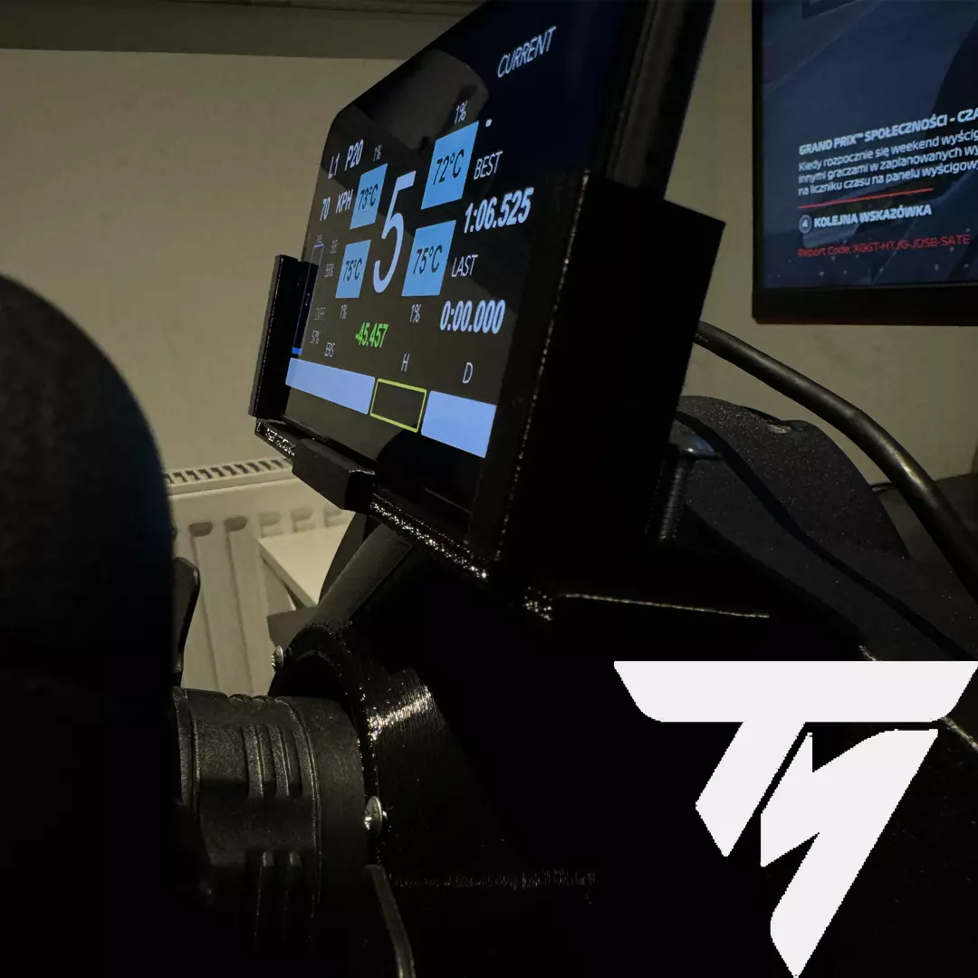 THRUSTMASTER T300 TX UNIVERSAL HUD Phone HOLDER V2 3D print model_0