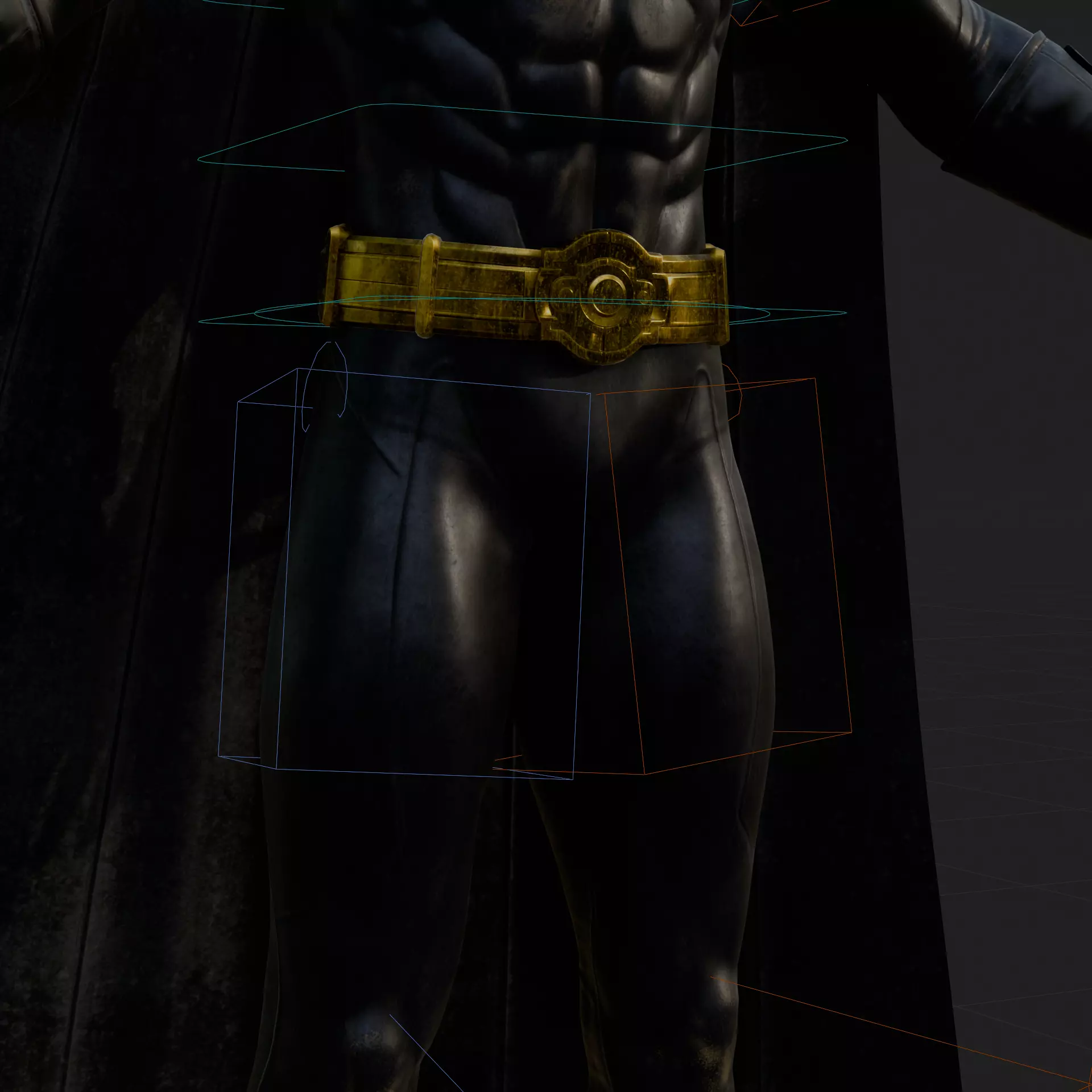 Batman 1989 3D Model Rigged PBR Blender FBX OBJ Low-poly 3D model_4