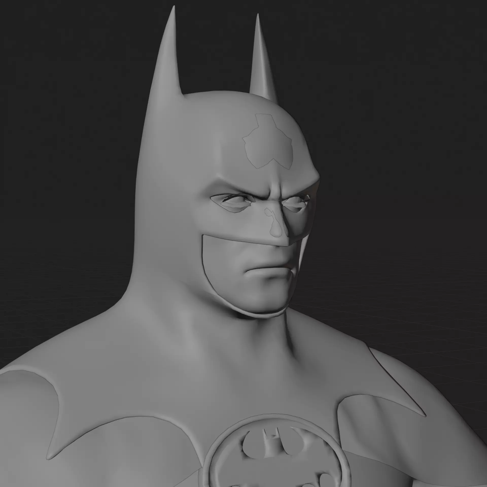 Batman 1989 3D Model Rigged PBR Blender FBX OBJ Low-poly 3D model_8