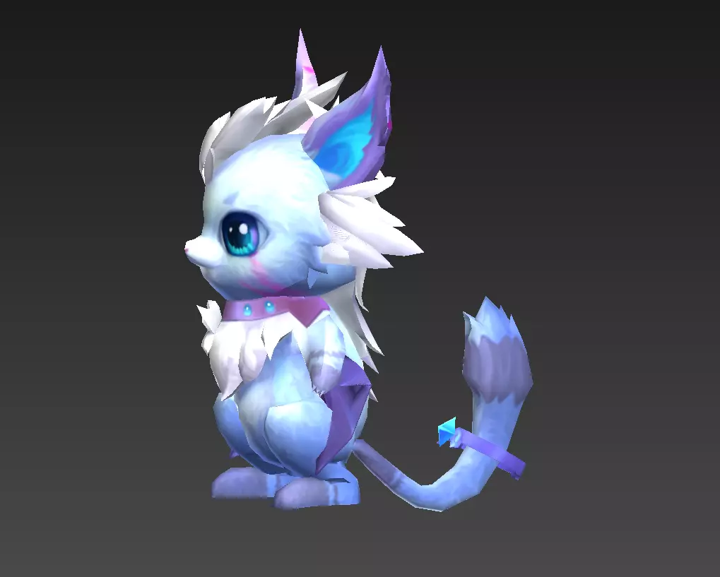 flying squirrel Low-poly 3D model_0