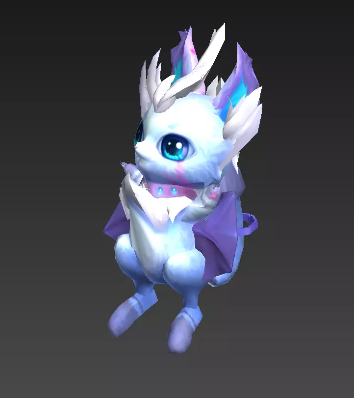 flying squirrel Low-poly 3D model_8