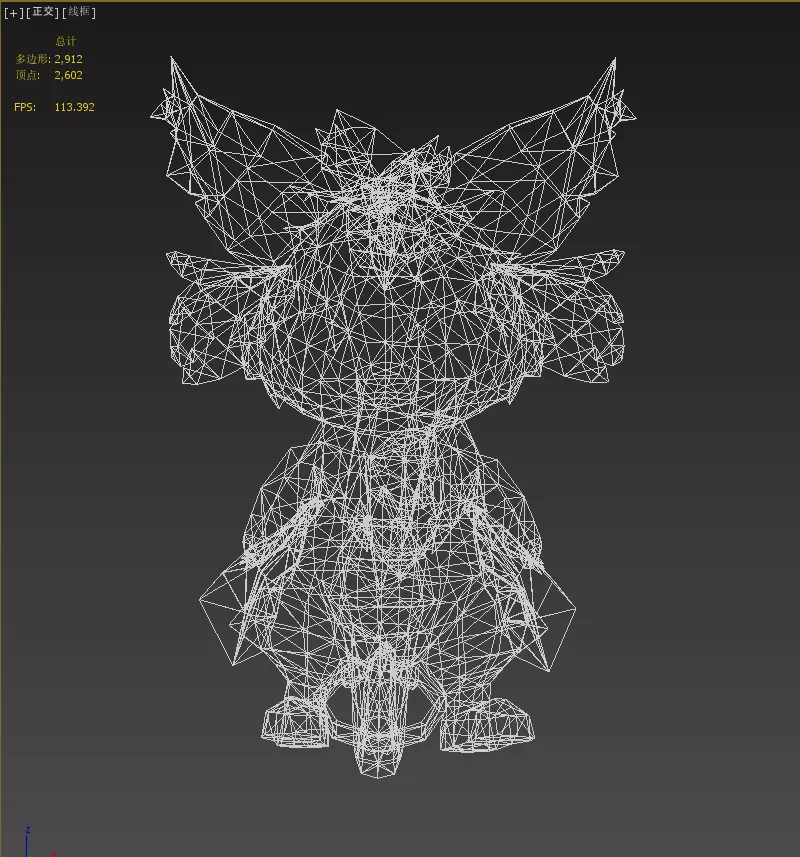 flying squirrel Low-poly 3D model_23