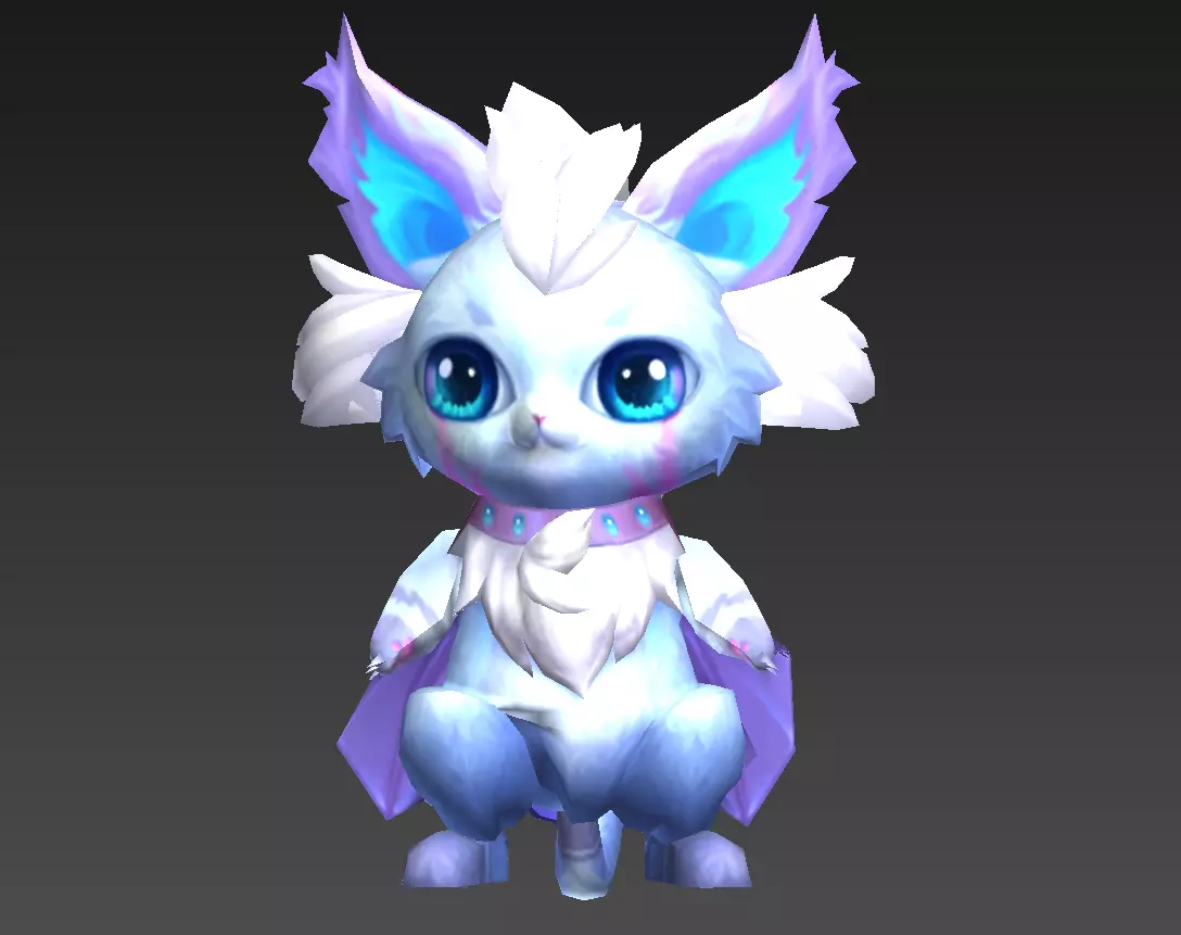 flying squirrel Low-poly 3D model_6