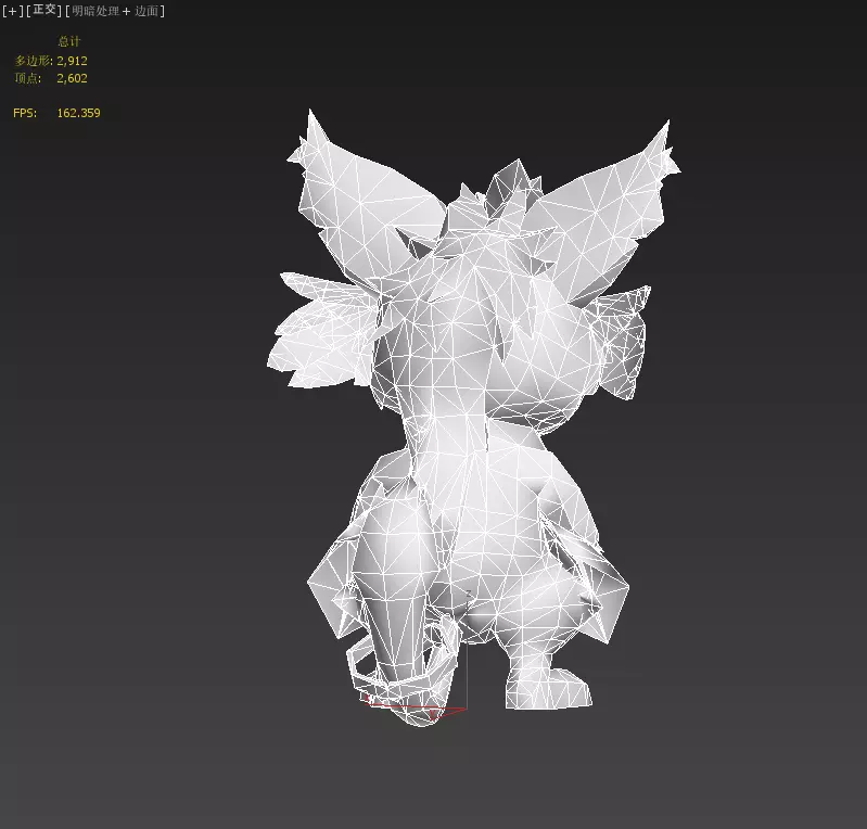 flying squirrel Low-poly 3D model_19