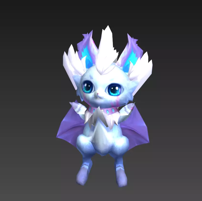 flying squirrel Low-poly 3D model_7