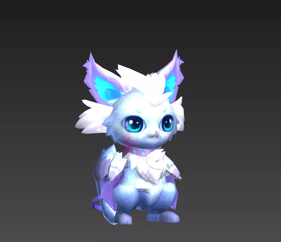 flying squirrel Low-poly 3D model_3