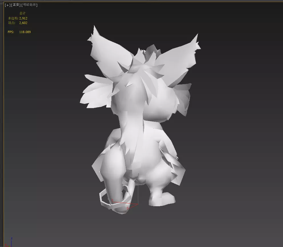 flying squirrel Low-poly 3D model_25