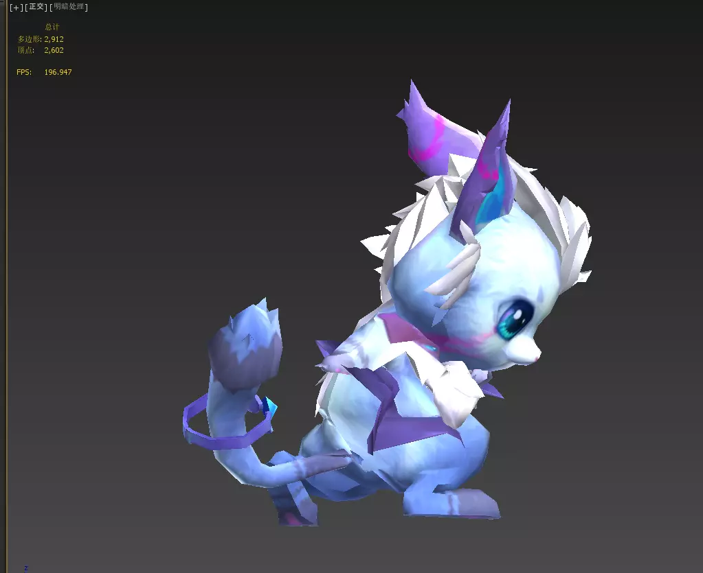 flying squirrel Low-poly 3D model_11