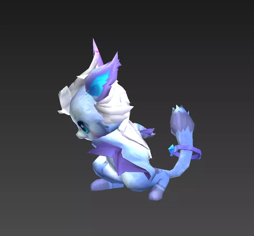 flying squirrel Low-poly 3D model_9