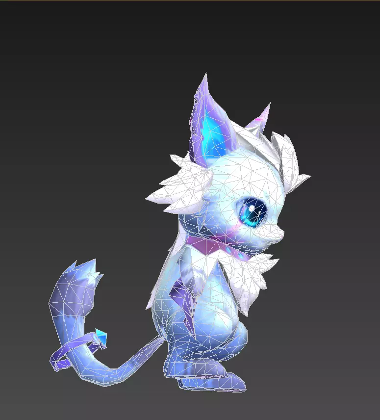 flying squirrel Low-poly 3D model_14