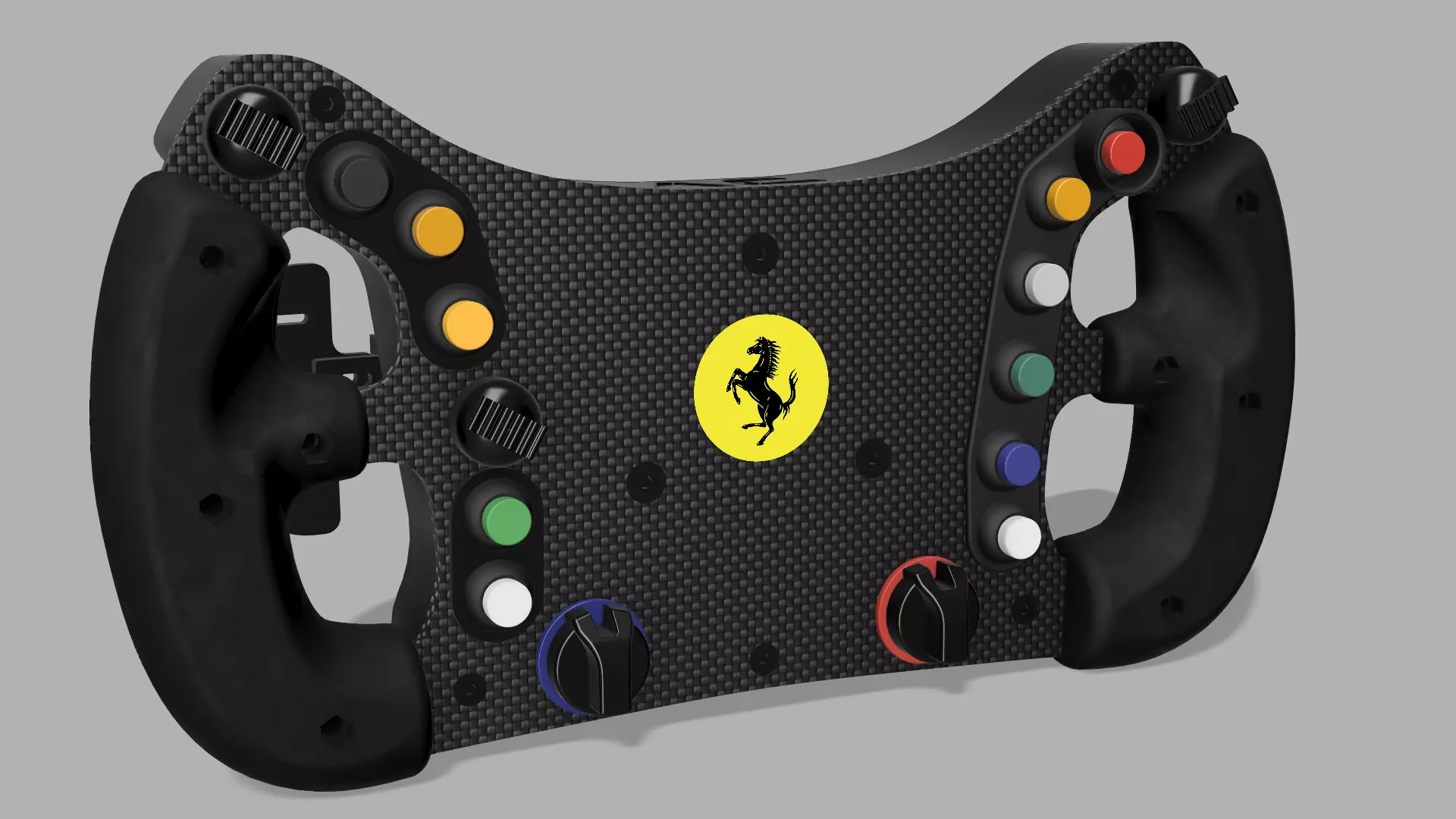 DIY AC Simracing Ferrari 488 GT3 Steering Wheel 3D print model_0