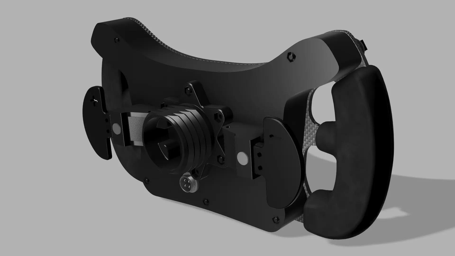 DIY AC Simracing Ferrari 488 GT3 Steering Wheel 3D print model_3