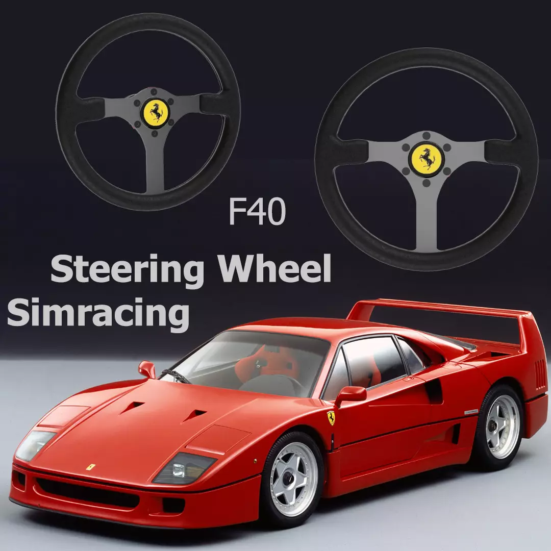AC SIMRACING FERRARI F40 STEERING WHEEL 3D print model_0