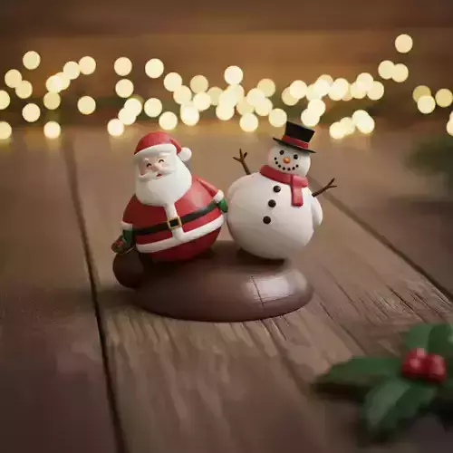 Christmas Duo Dashboard 3D print model Christmas Duo Dashboard 3D print model