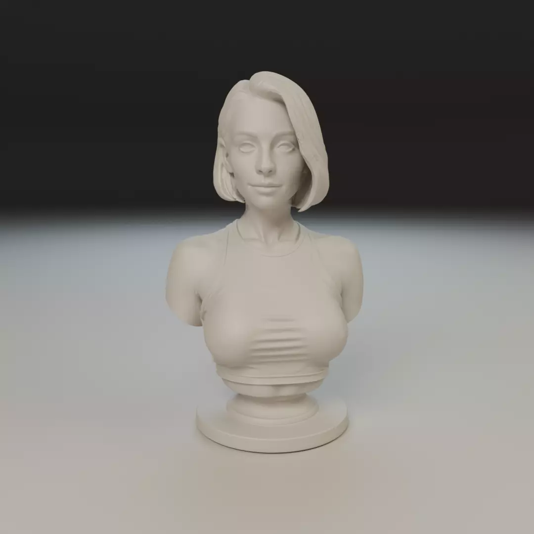 busto female 3D print model_16