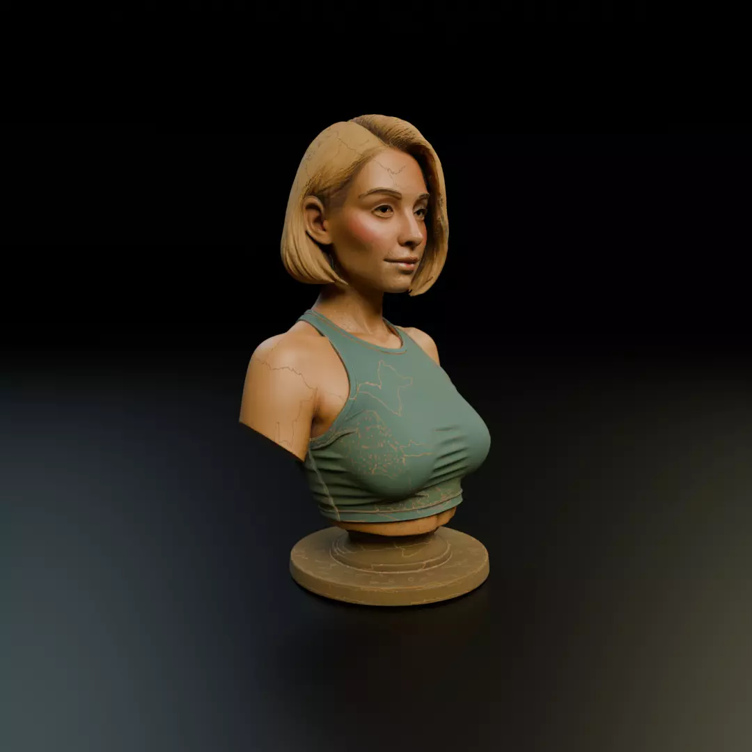 busto female 3D print model_11