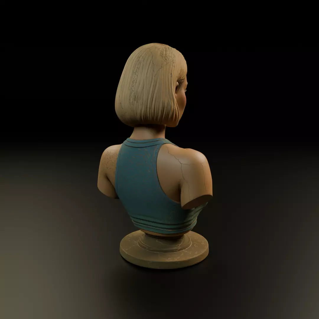 busto female 3D print model_13