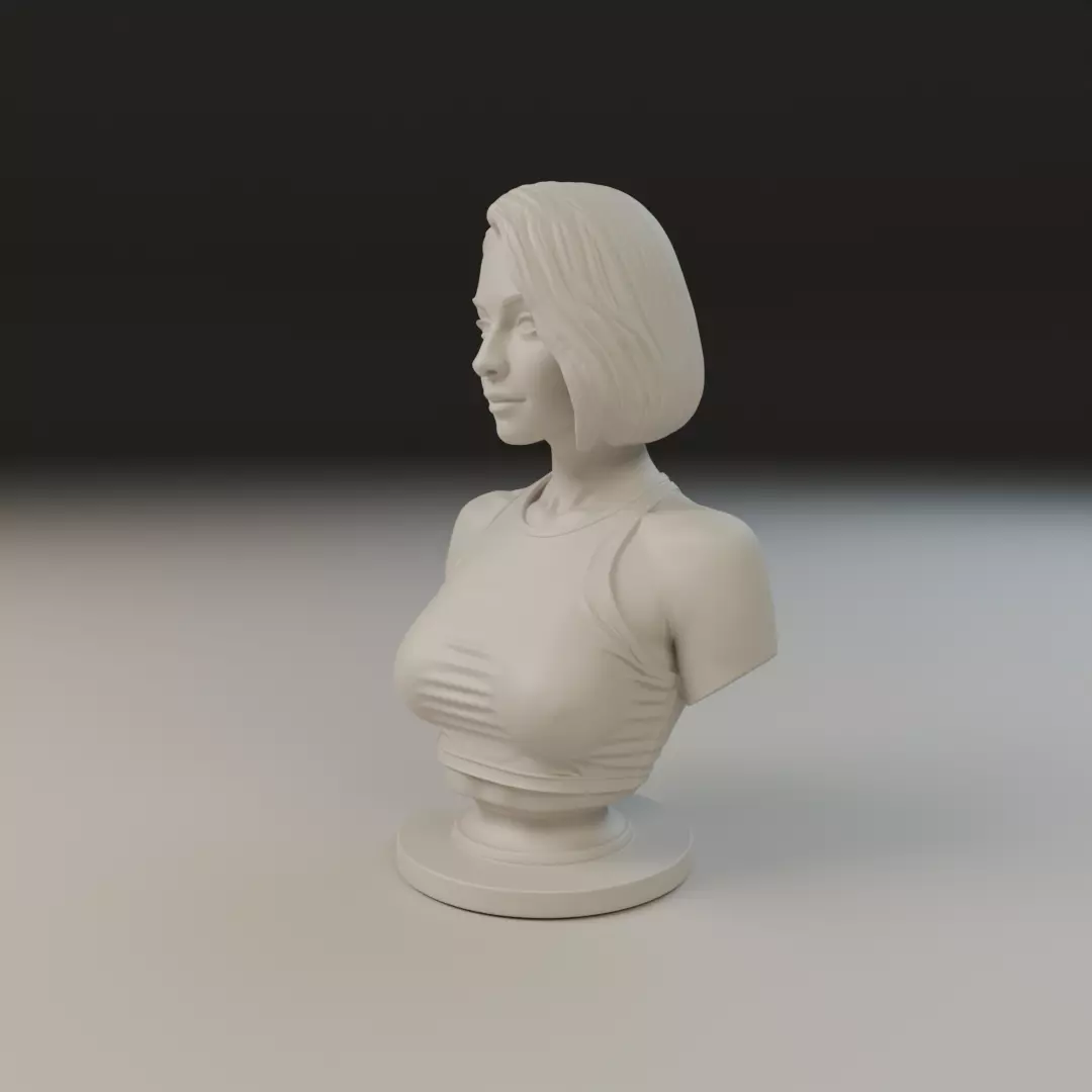 busto female 3D print model_10