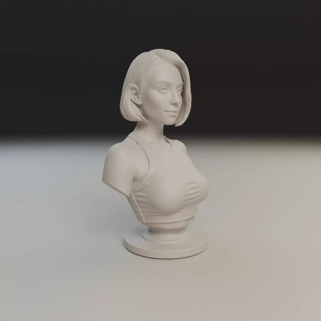 busto female 3D print model_12