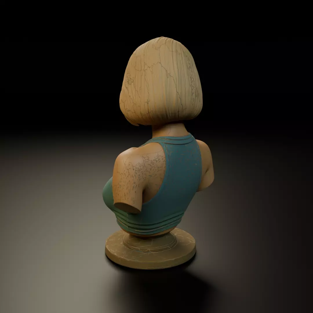 busto female 3D print model_7