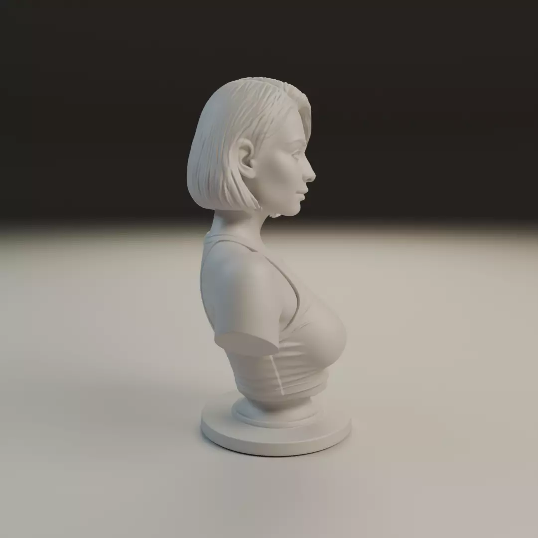 busto female 3D print model_2