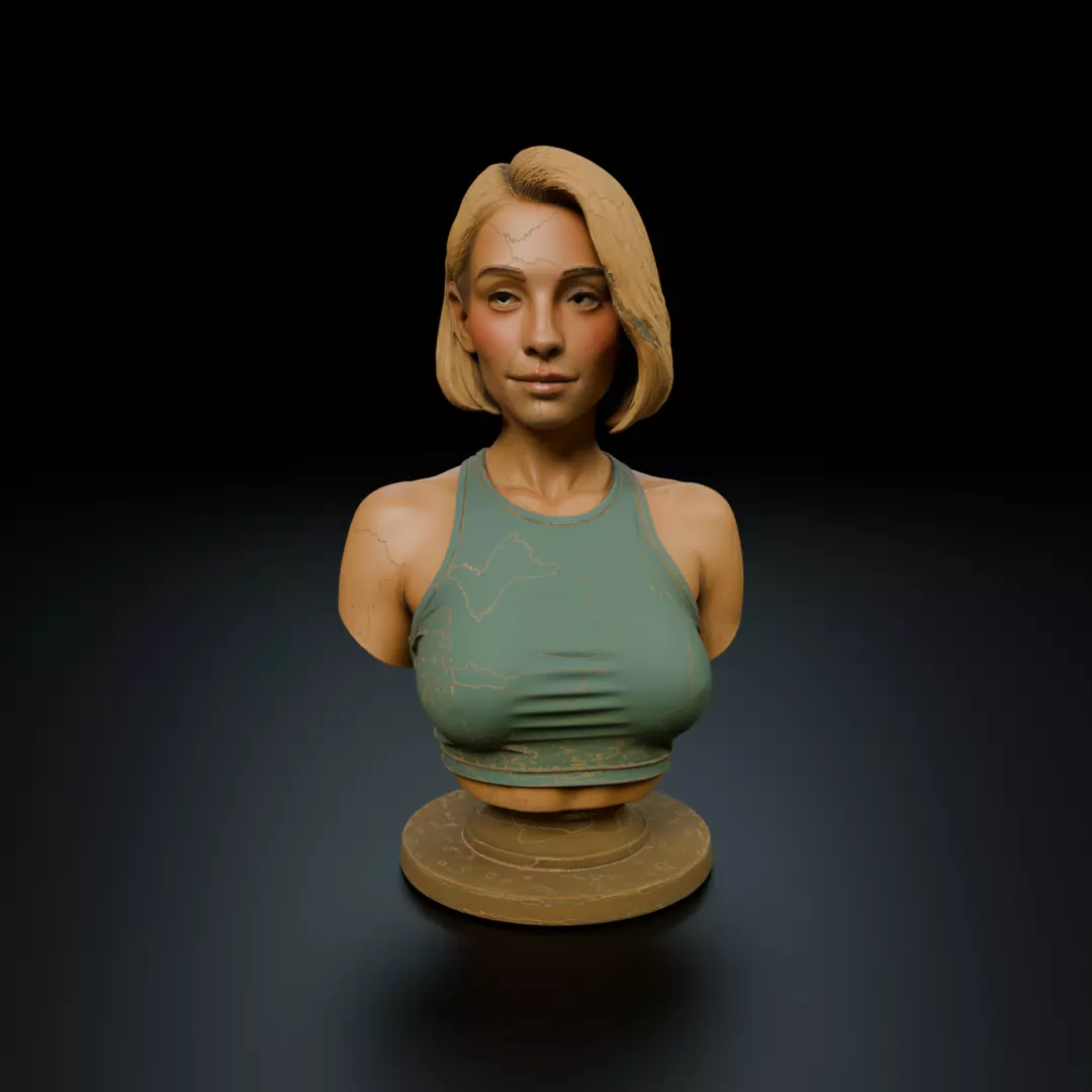 busto female 3D print model_15