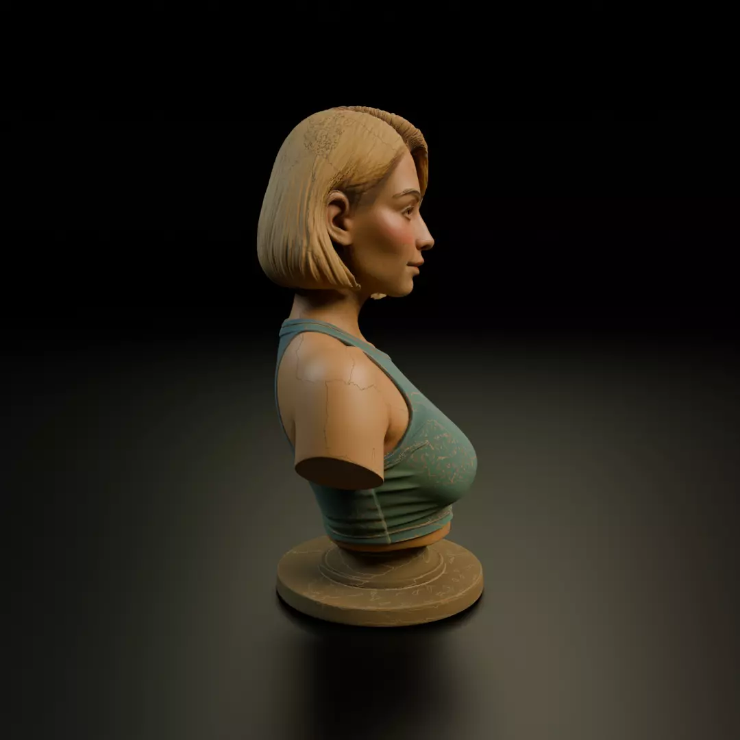 busto female 3D print model_1