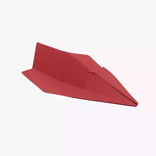 Paper Plane Red
