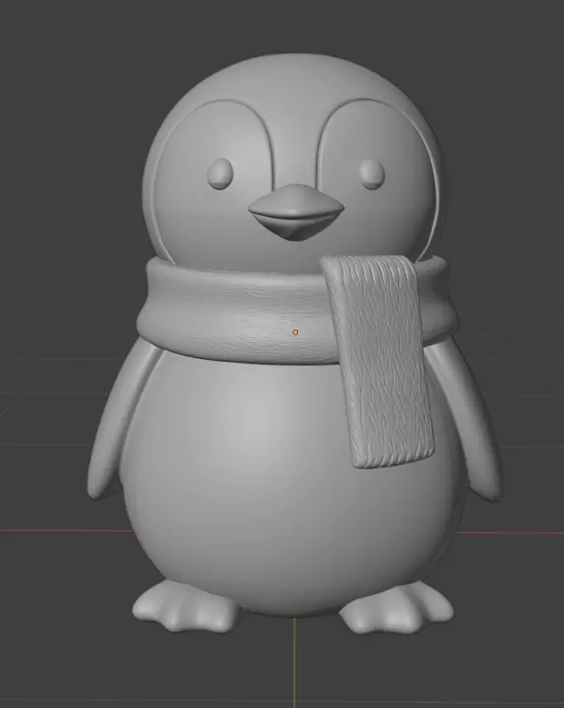 Christmas Penguin Decoration 3D print model_2