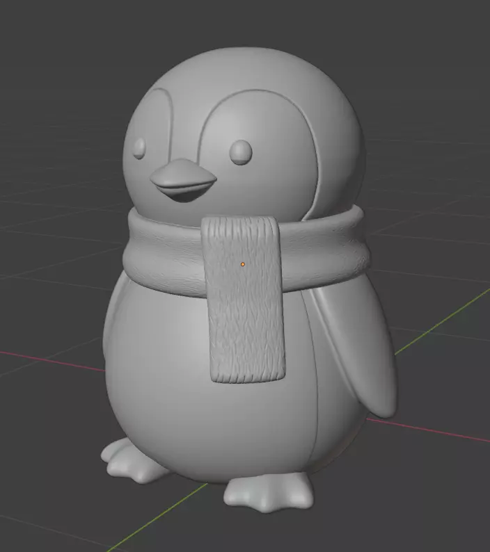 Christmas Penguin Decoration 3D print model_1