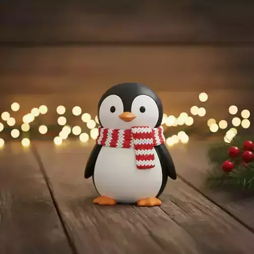 Christmas Penguin Decoration 3D print model