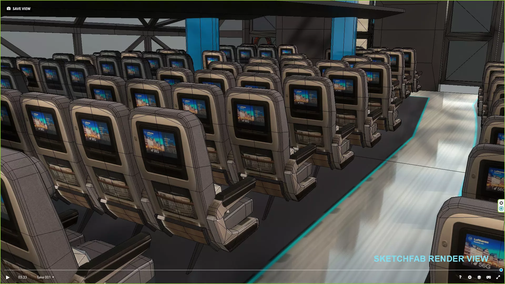 Artemis hydrofoil electric ship Low-poly 3D model_10