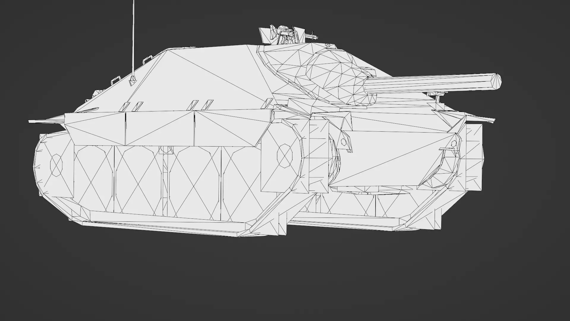 Hetzer Tank 3D Model Low-poly 3D model_33