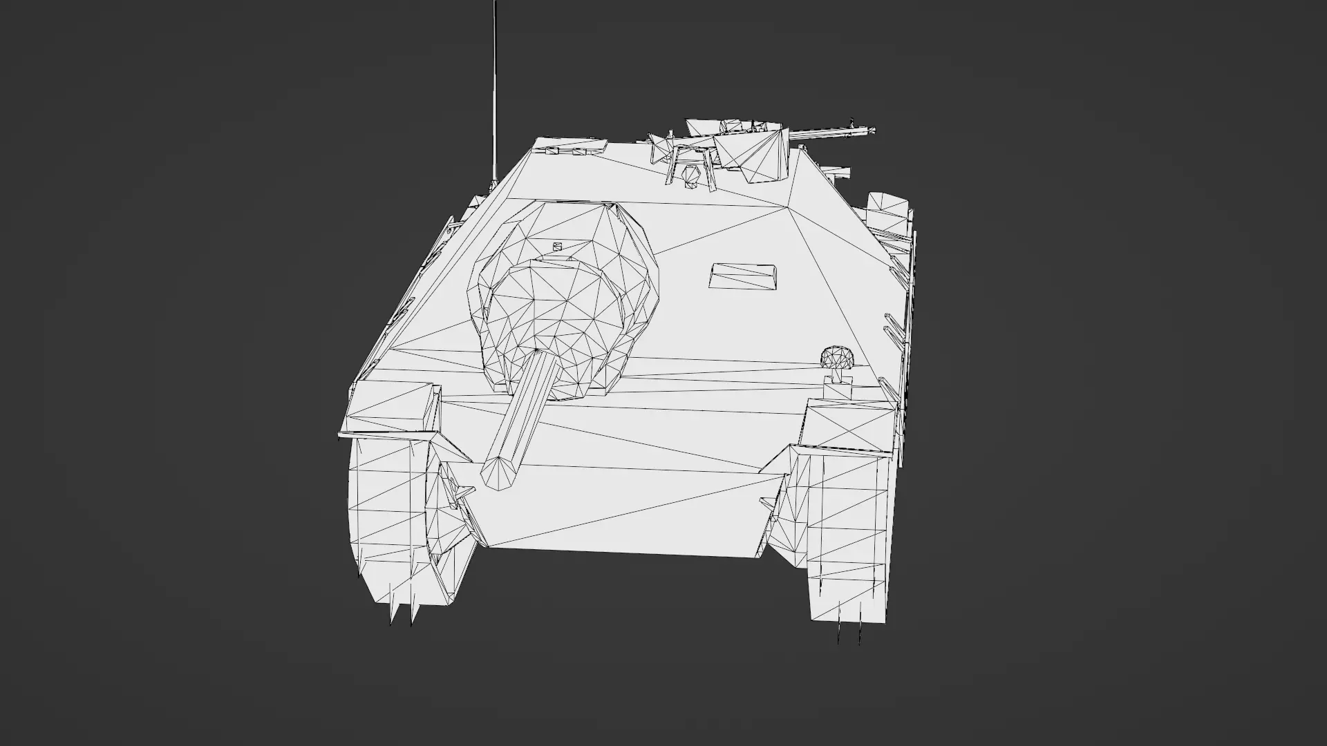 Hetzer Tank 3D Model Low-poly 3D model_34