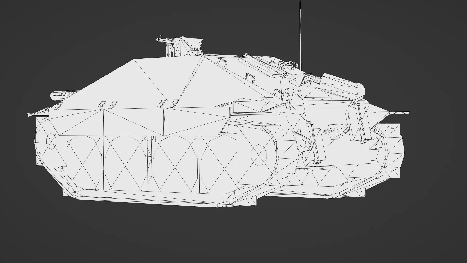 Hetzer Tank 3D Model Low-poly 3D model_30