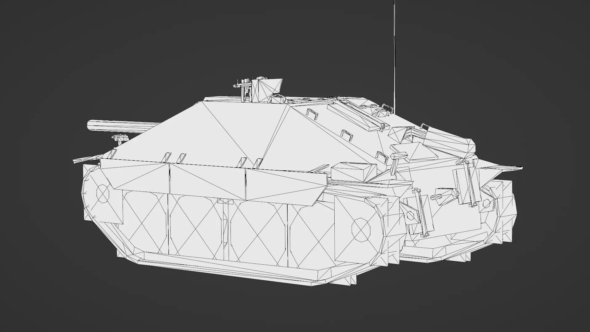 Hetzer Tank 3D Model Low-poly 3D model_27