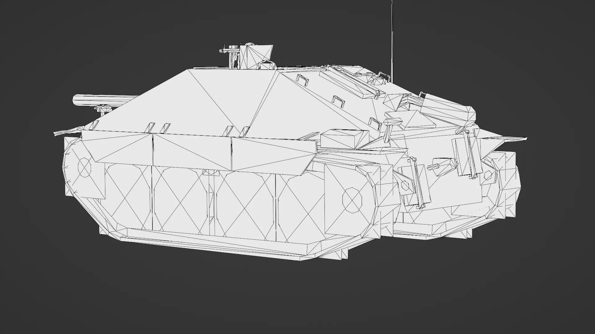 Hetzer Tank 3D Model Low-poly 3D model_25