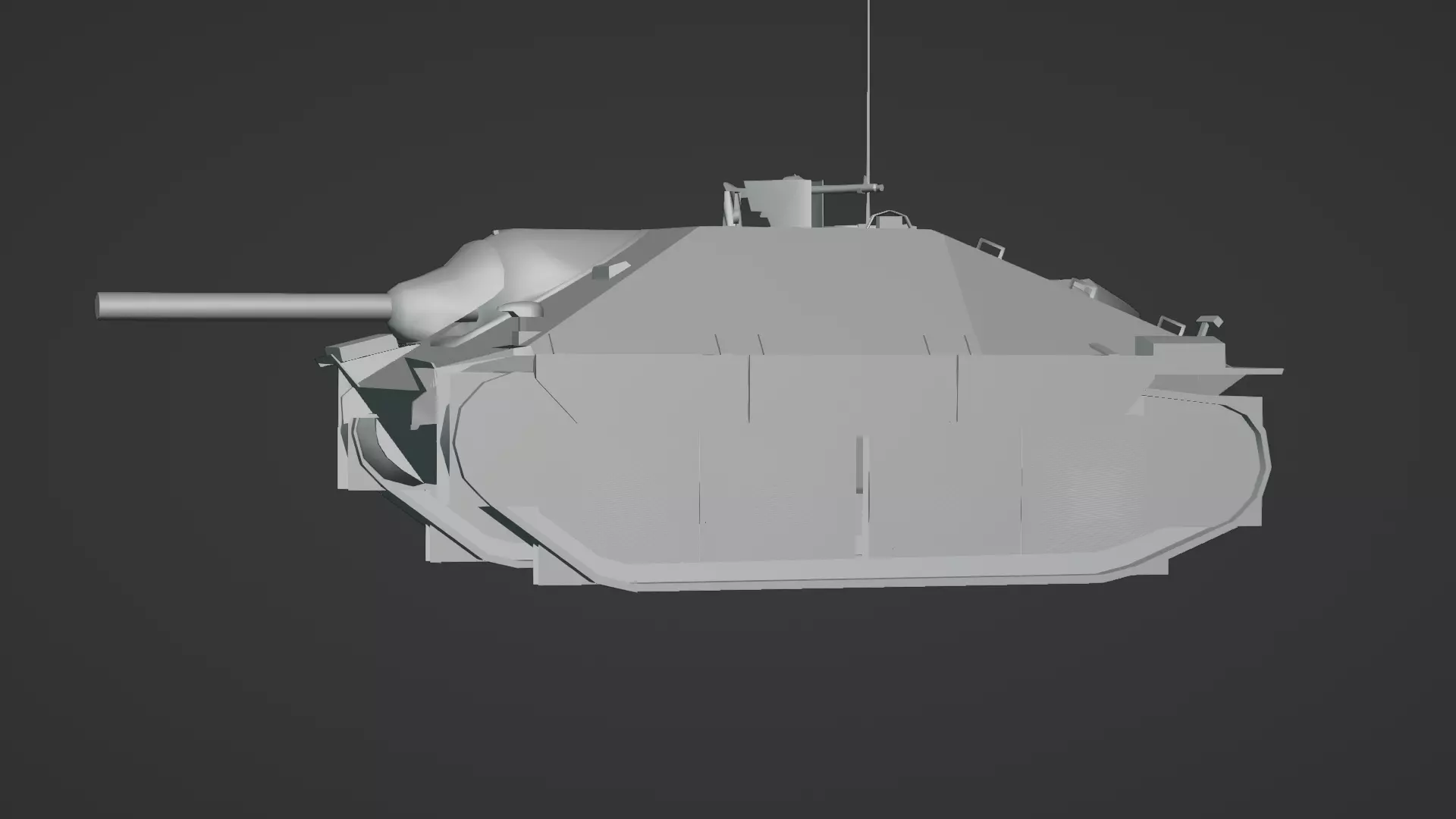 Hetzer Tank 3D Model Low-poly 3D model_17